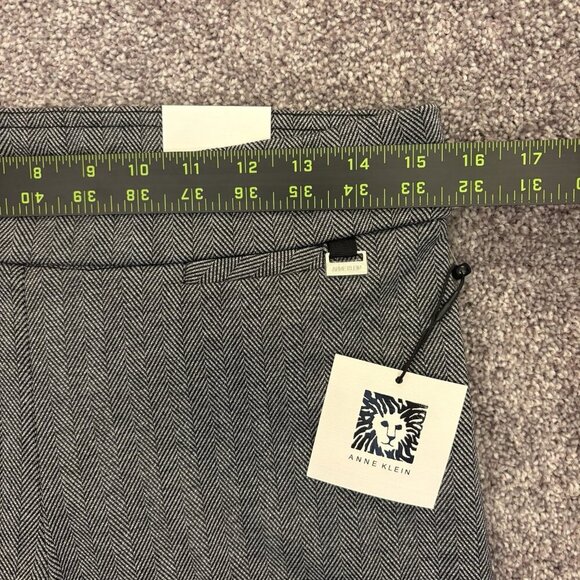 Anne Klein Women's Ankle Pants Size M Black Silver Pull On Slim Fit NWT $89 - Picture 5 of 16